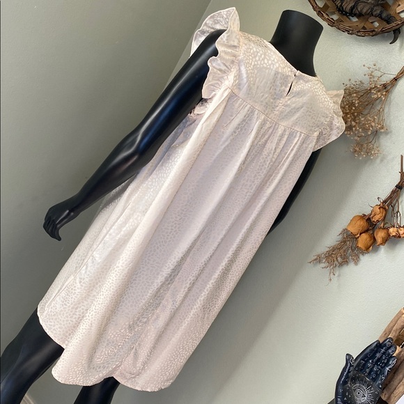 Umgee Cream Animal Print Dress with Ruffles - Picture 5 of 9